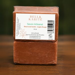 Savon au Beurre de Karité & Argile Rouge